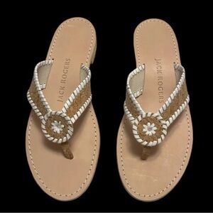Jack Rogers Women's Sandals in Tan and White